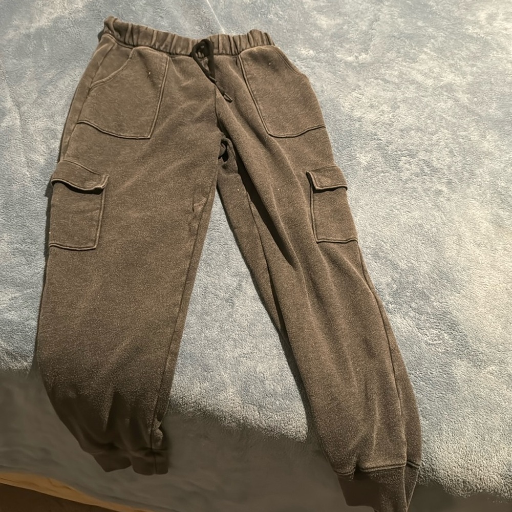 Pink Victoria secret grey sweatpants